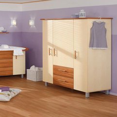 Design Of Wooden Wardrobe For Baby Nursery Room Looks Cool - Karbonix