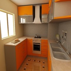 Design Orange Color Ideas Small Kitchen - Karbonix