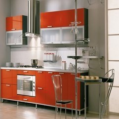 Design Orange White Kitchen Brilliant - Karbonix