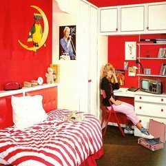 Best Inspirations : Design With Red Color Retro Interior - Karbonix