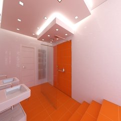 Best Inspirations : Design With White Bathroom Wall Bathroom Vanity Orange Bathroom - Karbonix