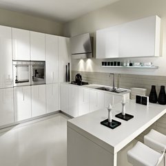 Design With White Furniture Modern Kitchen - Karbonix