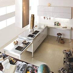 Design With White Glossy Cabinets Modern Kitchen - Karbonix