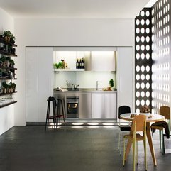 Best Inspirations : Design With Wooden Floor White Kitchen - Karbonix