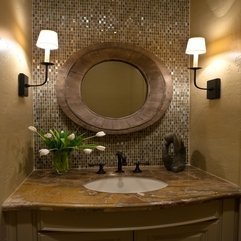 Best Inspirations : Designs To Share Powder Room Bathroom Traditional Powder Room - Karbonix