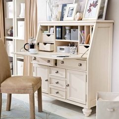 Desk Design With White Color Ikea Secretary - Karbonix