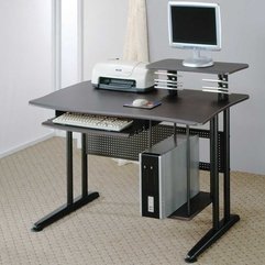 Desk Furniture With Clear Glass Design For Office Prestige Modern Computer - Karbonix