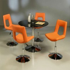Dining Chairs Orange Comfortable - Karbonix