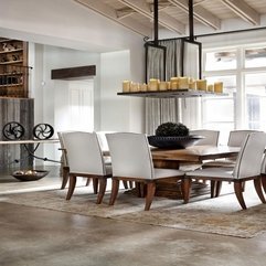 Best Inspirations : Dining Room Amusing Rustic Modern Dining Room With Traditional - Karbonix