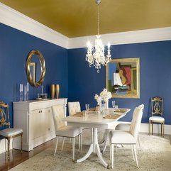 Best Inspirations : Dining Room Category Creative Blue Dining Room Painted Ceiling - Karbonix