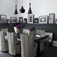 Dining Room Fancy Black And White Dining Room Chairs Inspiration - Karbonix