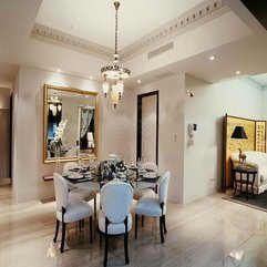 Best Inspirations : Dining Room Ideas With Plain Color Floor Lighting - Karbonix