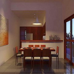 Dining Room Ideas With Wooden Furnitures Lighting - Karbonix