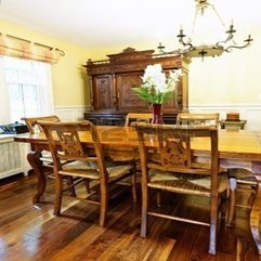 Dining Room Interior With Antique Wooden Table And Chairs In - Karbonix