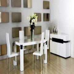 Best Inspirations : Dining Room Modern White Classic Dining Table With Chairs And - Karbonix