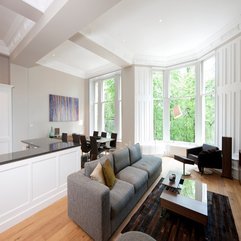 Best Inspirations : Dining Room Open Floor Plan Design Stunning White Apartment - Karbonix