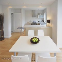 Best Inspirations : Dining Room Square White Dining Table And Chairs With Kitchen - Karbonix