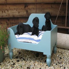 Dog Beds Made Of Wood Blue Beautiful - Karbonix