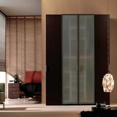 Door Design Made Of Blur Plexyglass Wood Sliding Wardrobe - Karbonix