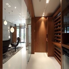 Door With Wooden Shelf View For Wine Storage Glazed - Karbonix