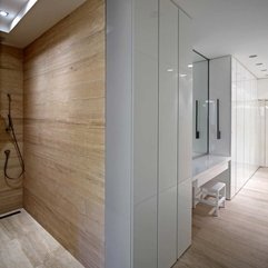 Downtown Apartment Bathroom Wooden Wall Interior Design Zeospot - Karbonix