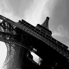 Eiffel Tower Architecture Photography Black And White HD Wallpaper Wallpaper - Karbonix