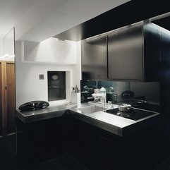 Best Inspirations : Elegant Black Apartment Inspiration By Erik Andersson Architects - Karbonix