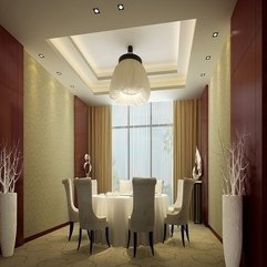Best Inspirations : Elegant Cream Curtain Idea In Cozy Dining Room Design Comfort - Karbonix