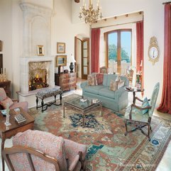 Best Inspirations : Elegantly Appointed Living Room Featuring A Bakshaish Antique Rug - Karbonix