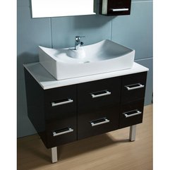 Element Paris Modern Bathroom Vanity With Vessel Sink Design - Karbonix