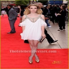 Emma Roberts Gorgeous Beaded Mini Dress Movie 4 3 2 1 Premiere Red - Karbonix