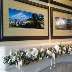 Everything Coastal Seashells Surrounding A Fireplace Mantle - Karbonix