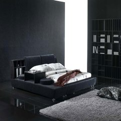Best Inspirations : Exclusive Design Headboard In Black Bedroom Theme Resourcedir - Karbonix