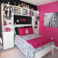 Exelent Pink Bedroom Design With Cool Folding Bed And Pink Heart - Karbonix