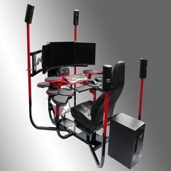 Best Inspirations : Extra Ordinary Computer Station Fascinating Design - Karbonix