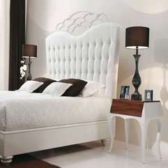 Best Inspirations : Fantastic Delightful White Brown In Romantic Bedroom Design Via - Karbonix