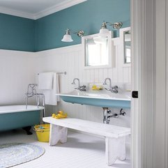 Best Inspirations : Fantastic Kids Bathroom Design Ideas With Green White Color Theme - Karbonix