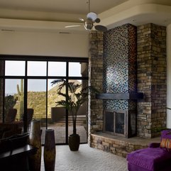 Feature Fireplace Alpentile Glass Tile Pools And Spas - Karbonix