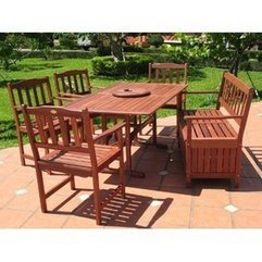 Fire Table Sets Full Wooden - Karbonix