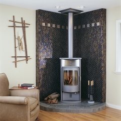 Fireplace Classy Living Room Design Ideas With Modern Metal - Karbonix