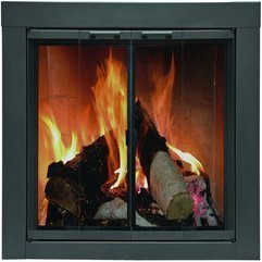 Best Inspirations : Fireplace Doors Design Glass Ideas - Karbonix