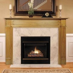 Fireplace Elegant Living Room Interior Wooden Ceramic Fireplace - Karbonix