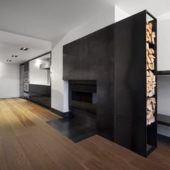 Fireplace For Minimalist Home Design Architecture View - Karbonix