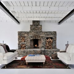 Fireplace Ideas Stacked Stone - Karbonix