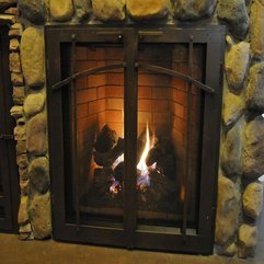 Fireplace Screens Ideas Simple Glass - Karbonix