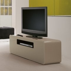 Flat Tv Cabinet White Brown - Karbonix