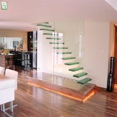 Floating Staircase Designs Stunning Transparent - Karbonix