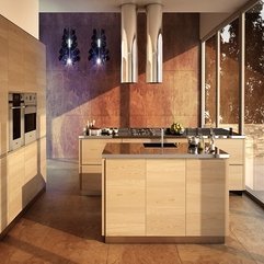 Floor And Wall Kitchen Design With Fancy Lighting Modern Ceramic - Karbonix