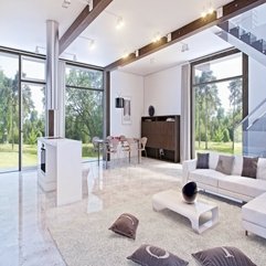 Floor Living Room With Glass Accents White Sofa White Marble - Karbonix