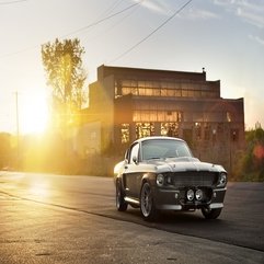 Ford Shelby GT 500 Eleanor Mustang Retro Classic Sunset Sunrise - Karbonix